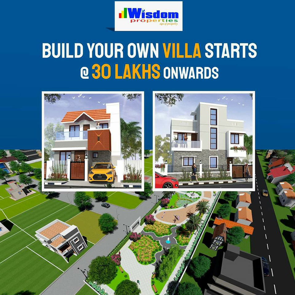 Build your own villa starts @ 30 Lakhs onwards