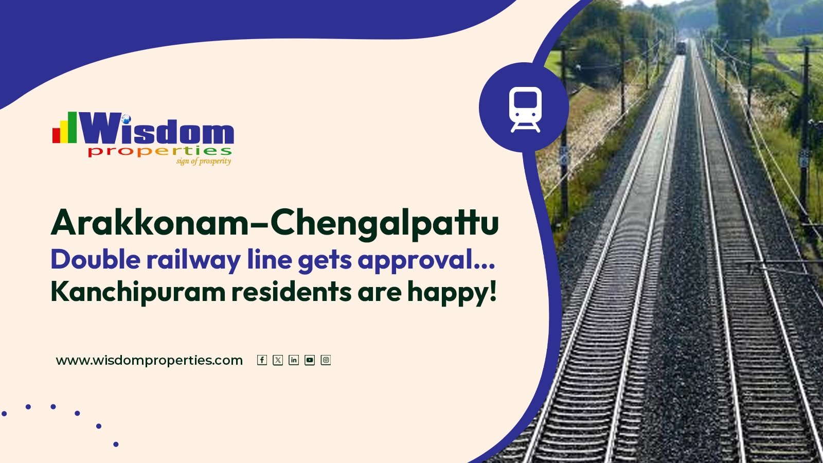 Arakkonam–Chengalpattu double railway line gets approval… Kanchipuram residents are happy!