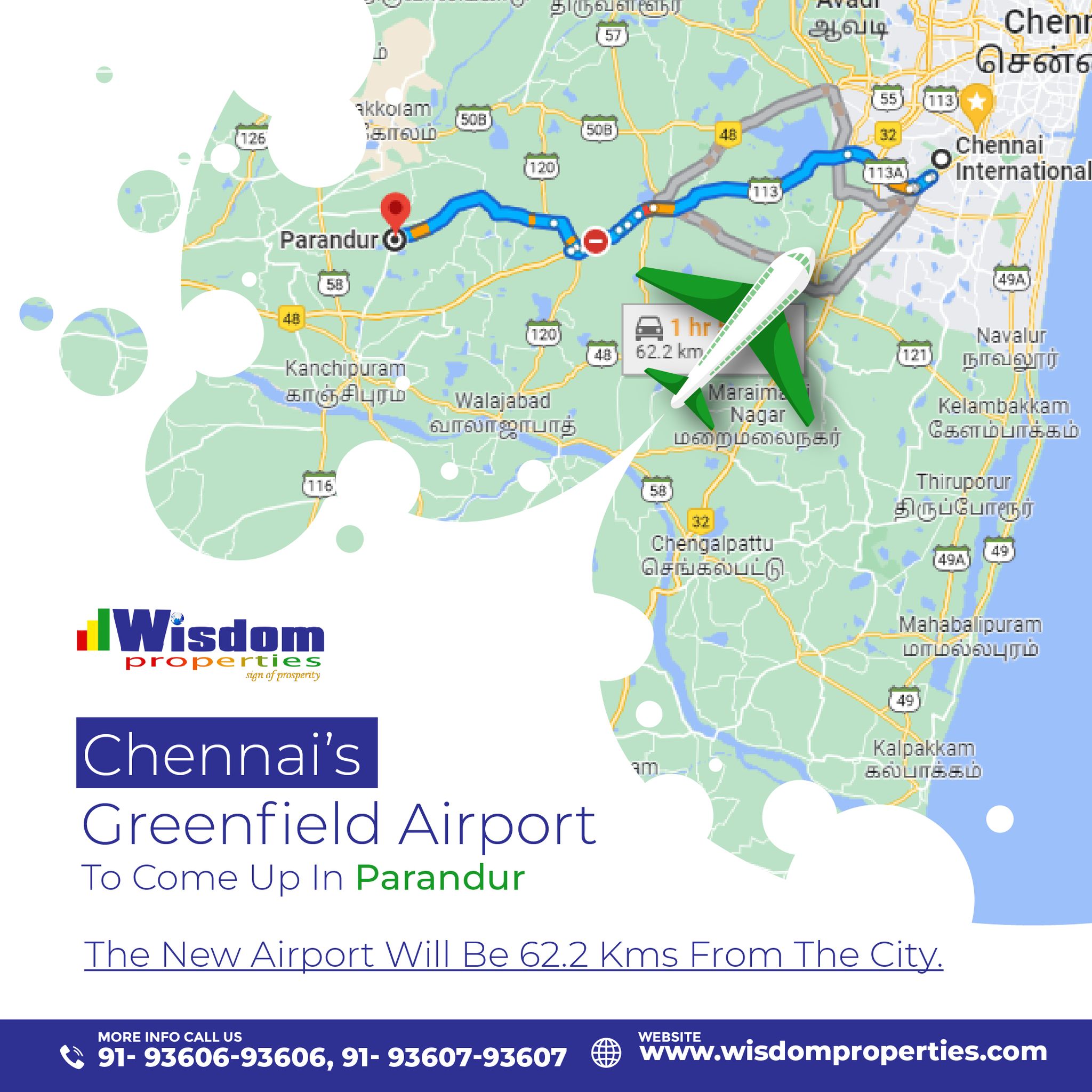 Chennai's Greenfield Airport To Come Up in Parandur
