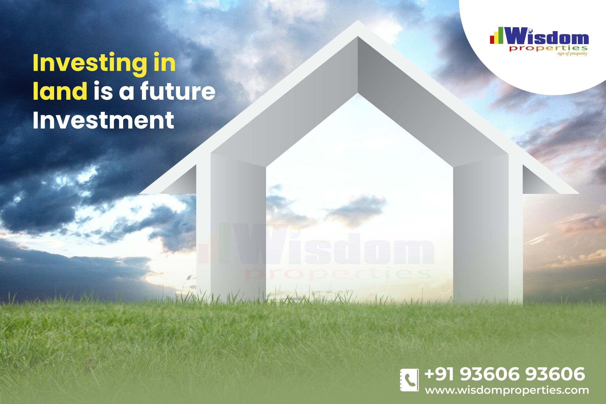 Buying land is a good investment in context with a future perspective
