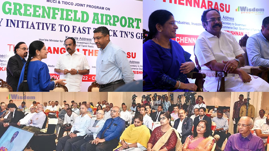 The achievement of the trillion-dollar economy goal depends on the Parandur Airport addressed by Industries Minister Thangam Thennarasu
