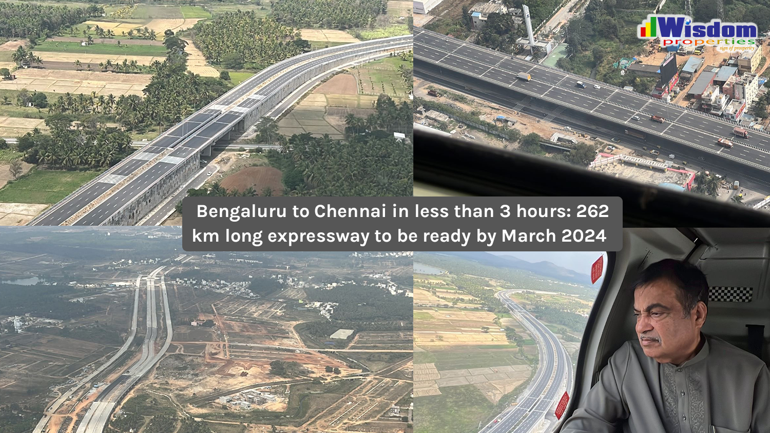 Bengaluru-Chennai Expressway 8 way-lane (262 km) will be finished By March 2024