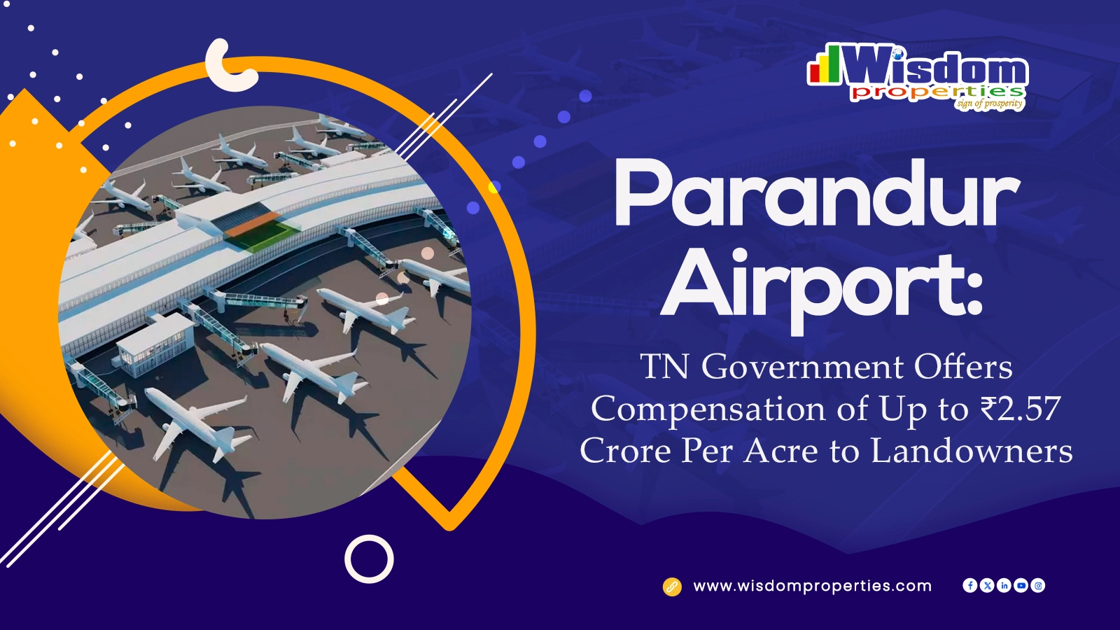 Parandur Airport: TN Government Offers Compensation of Up to ₹2.57 Crore Per Acre to Landowners