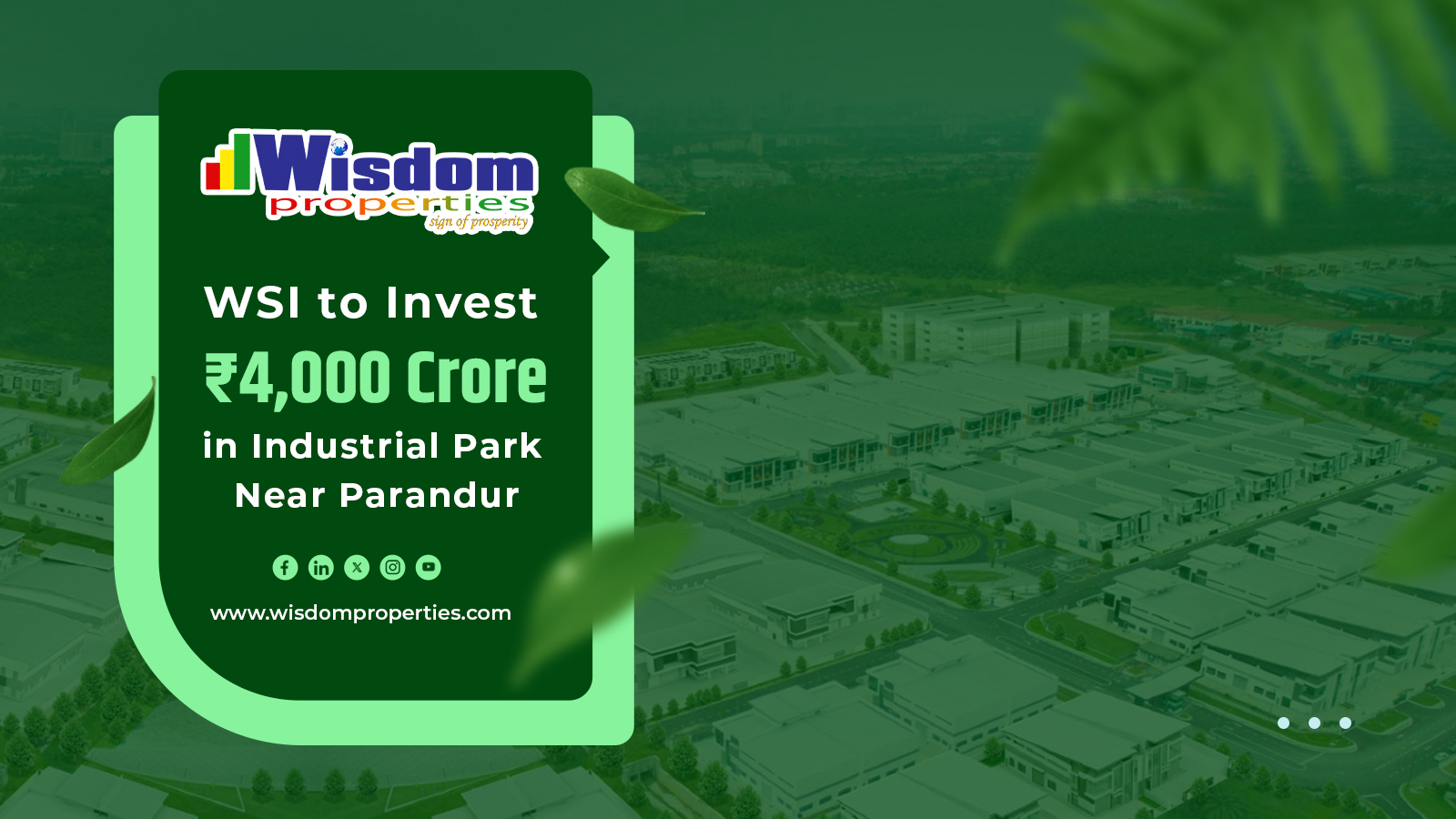 WSI to Invest ₹4,000 Crore in Industrial Park Near Parandur