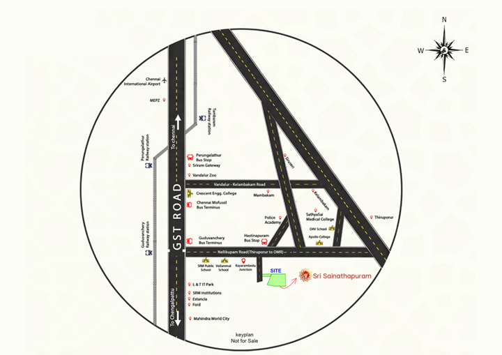 Guduvanchery Kalvoy Location Map