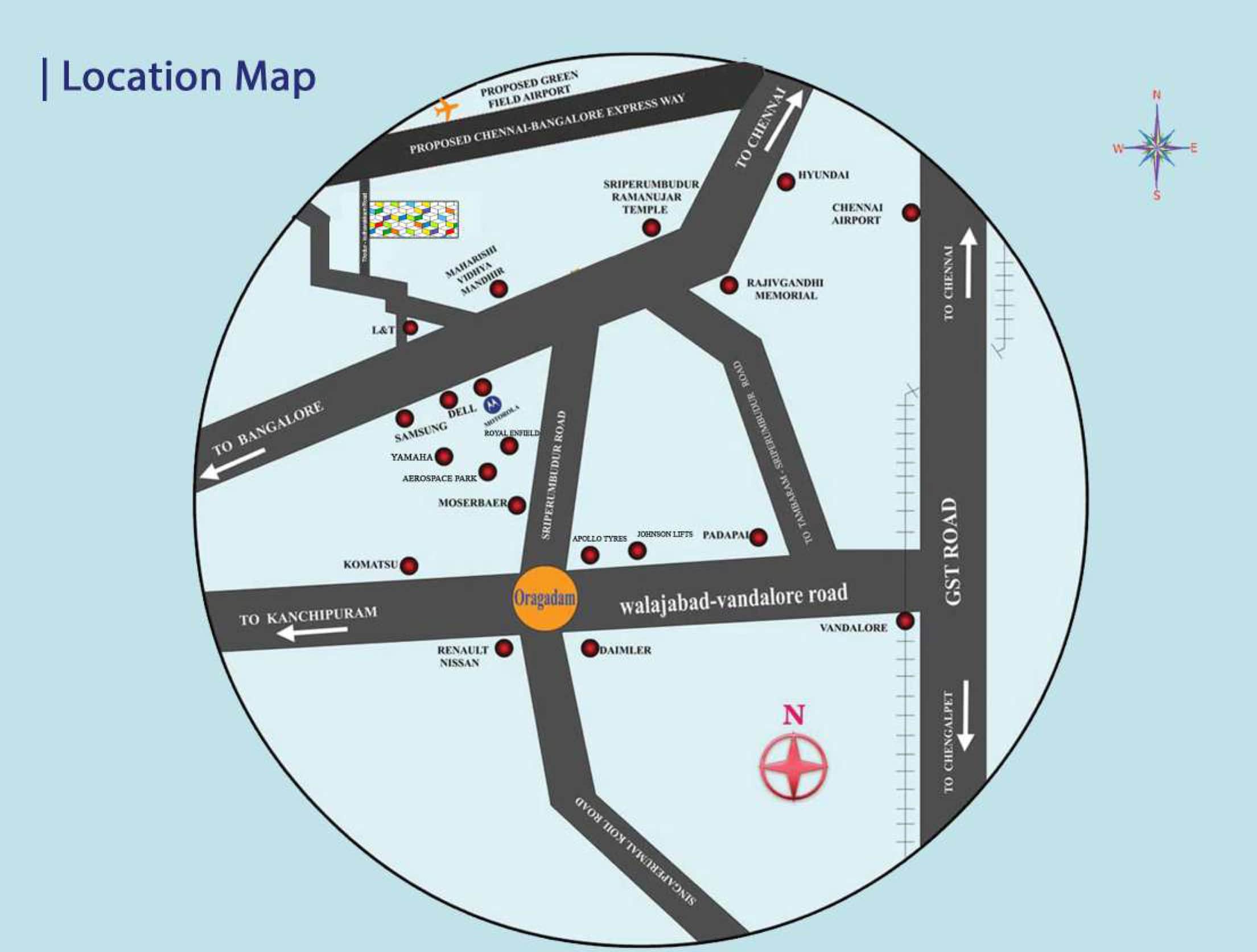Sriperumbudur Kuthavakkam Location Map