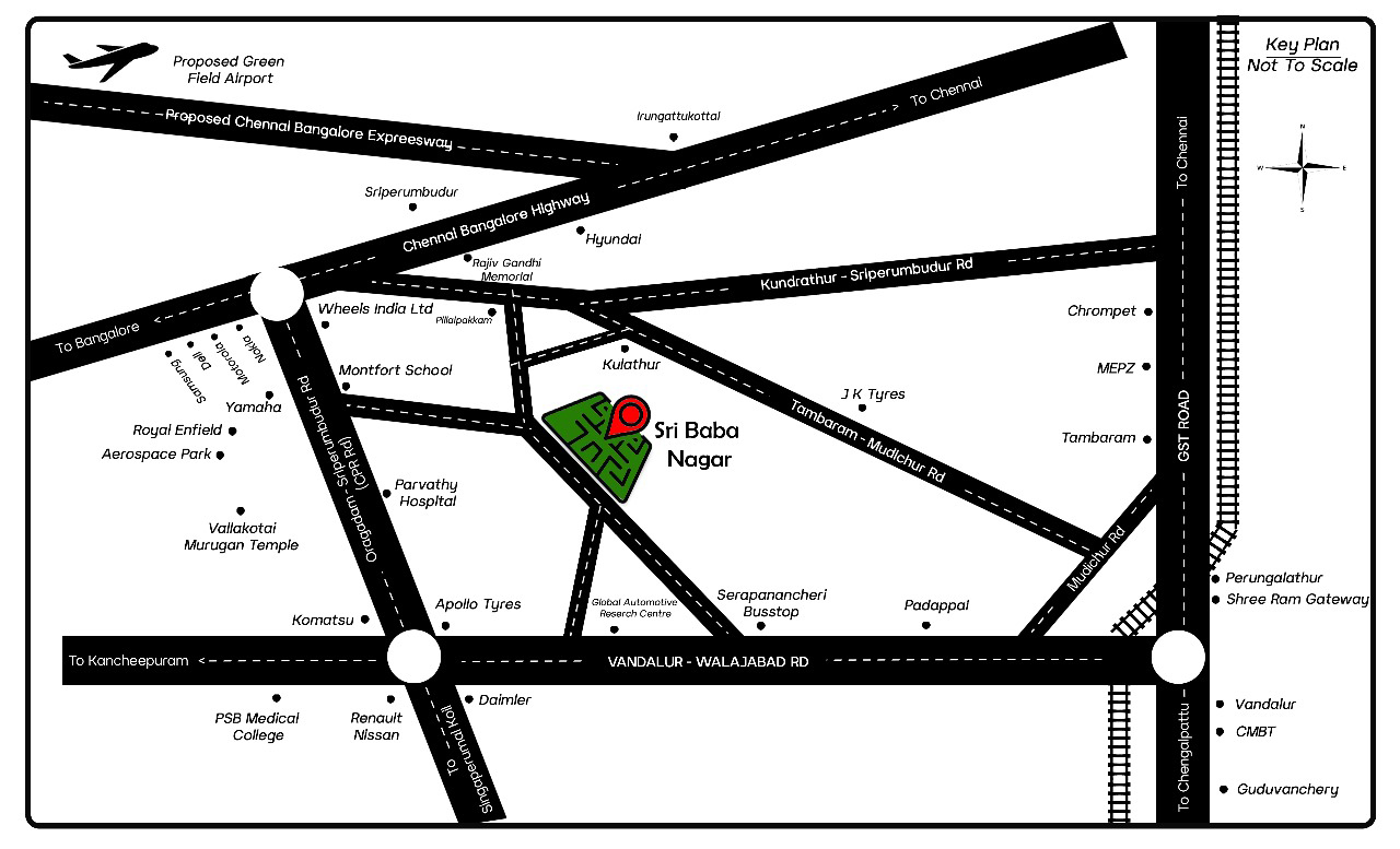 Sriperumbudur Sri Baba Nagar Keyplan